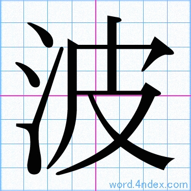 波 名前書き方 漢字 かっこいい波